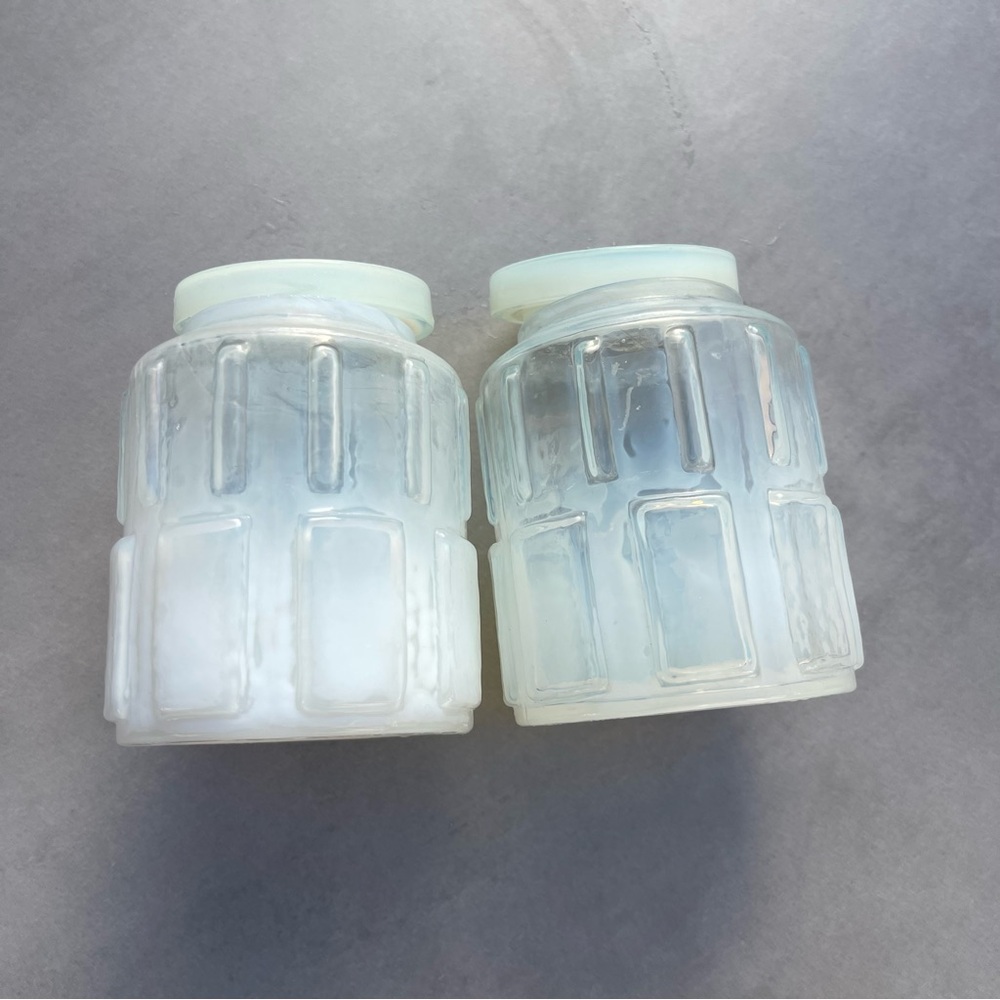 Opalite Jar Set - Candle Holder / decor - Picture 3 of 8